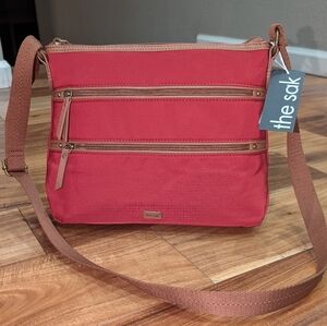 The Sak Esperato Nylon Crossbody Bag in Crimson New with Tags ❤️